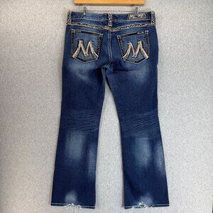 Miss Me The M Series Boot‎ X1008BL Womens Blue Freesia Distressed Jeans 30 x 33